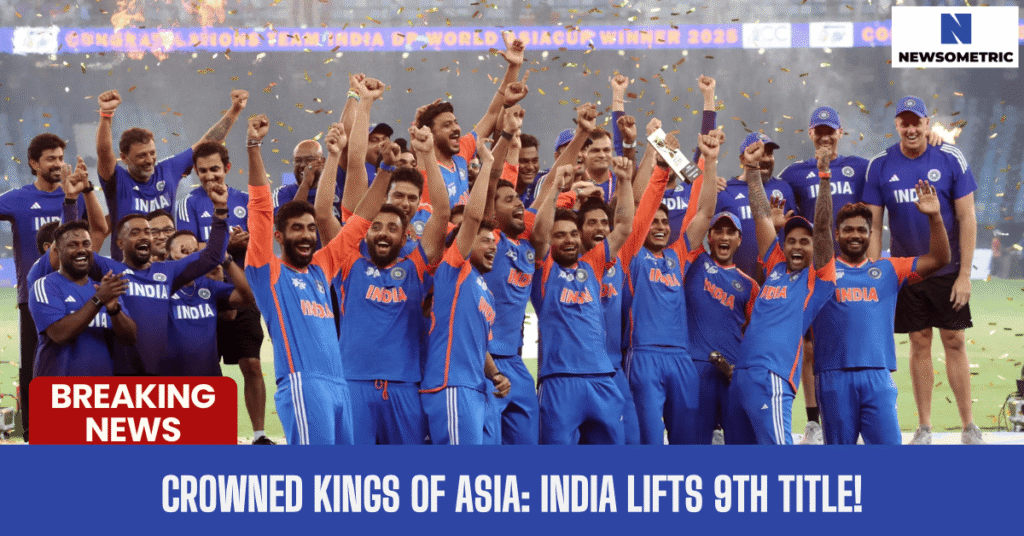 India wins Asia cup 2025 in dubai against Pakistan